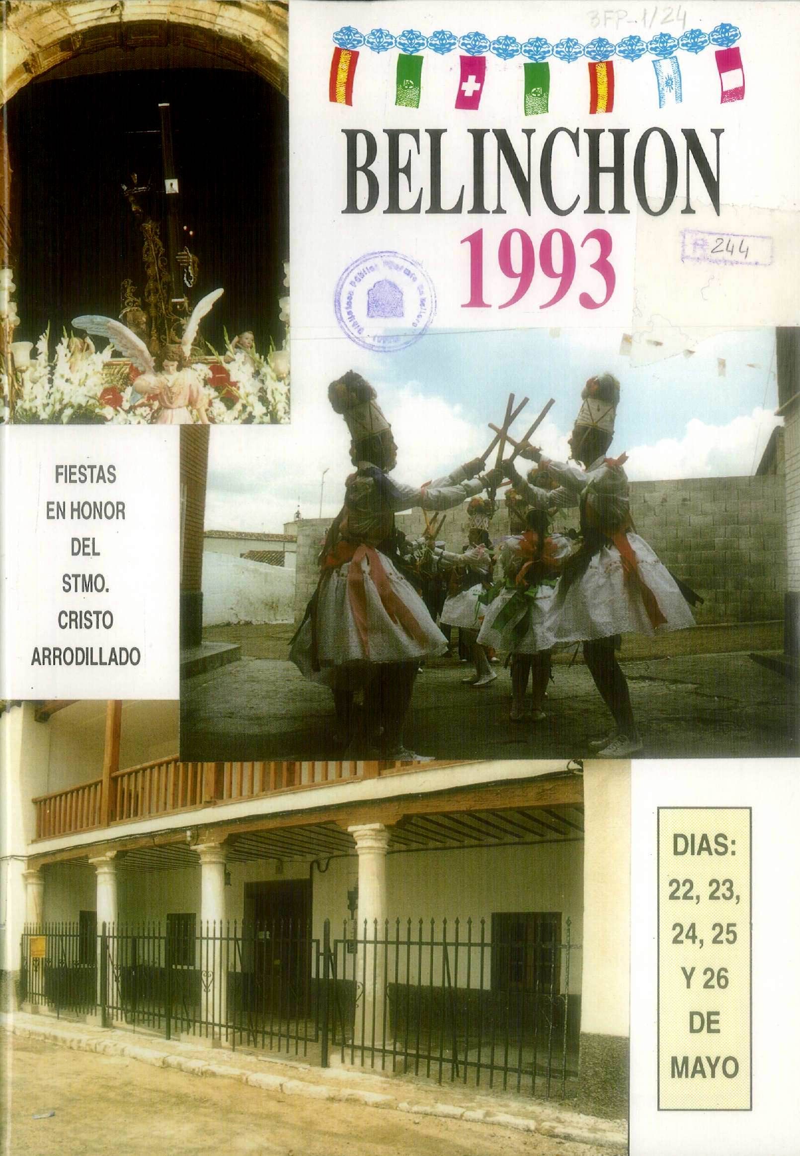 Fiestas en honor del Santísimo Cristo Arrodillado 1993 Belinchón